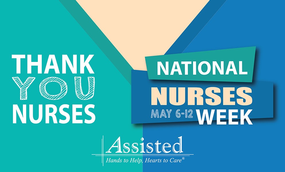 A banner with the words thank national nurses week.