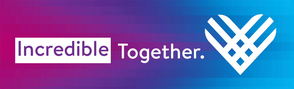 Giving Tuesday logo on a blue and purple background.